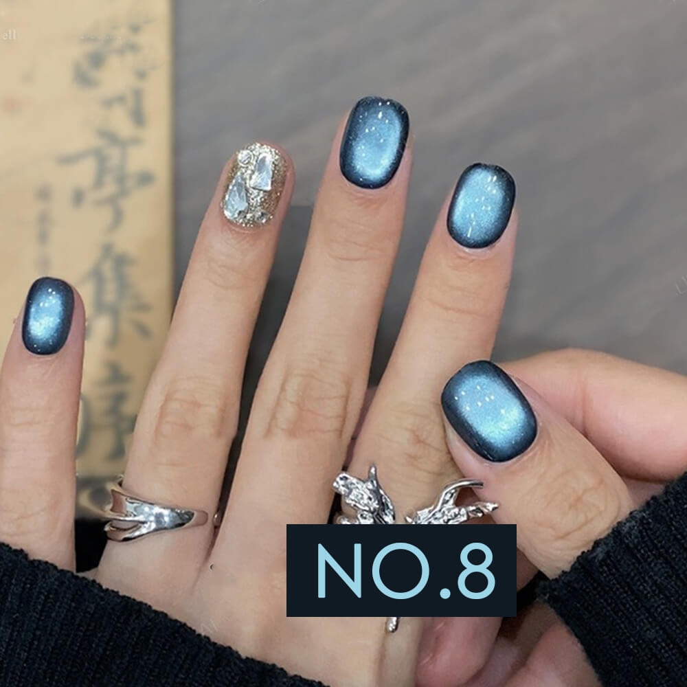 Galaxy Cat Eye Gel Nail Polish