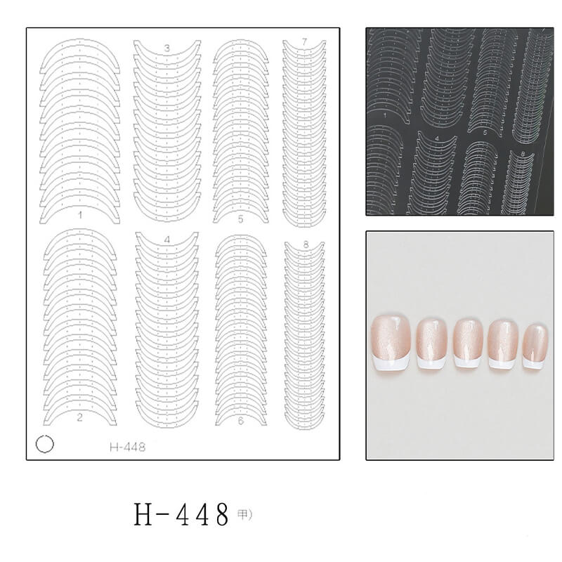 Upgraded Clear Extra-Large Ultra-Thin French Nail Tip Stickers