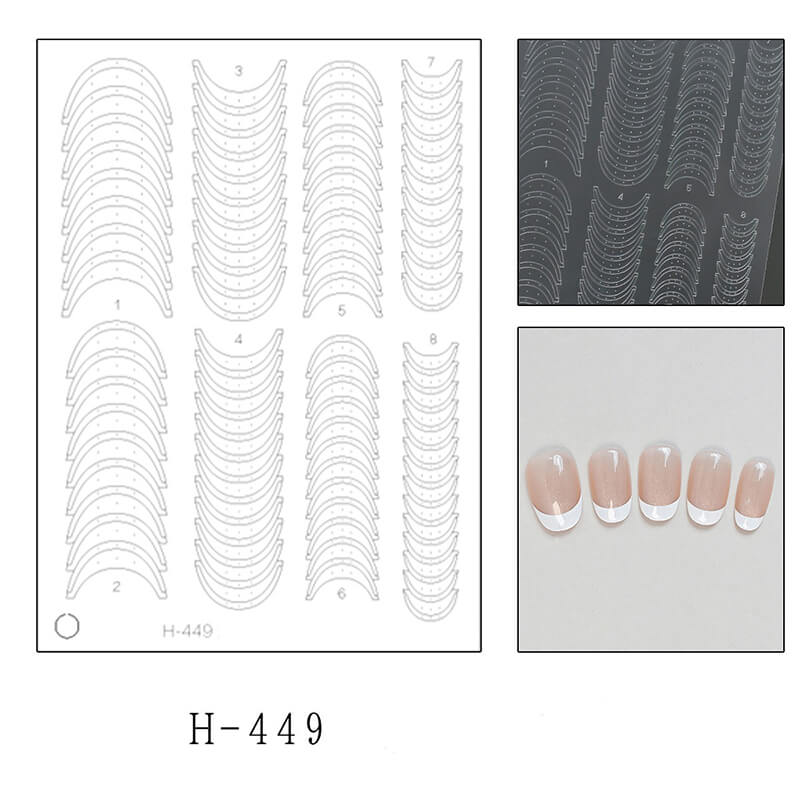 Upgraded Clear Extra-Large Ultra-Thin French Nail Tip Stickers
