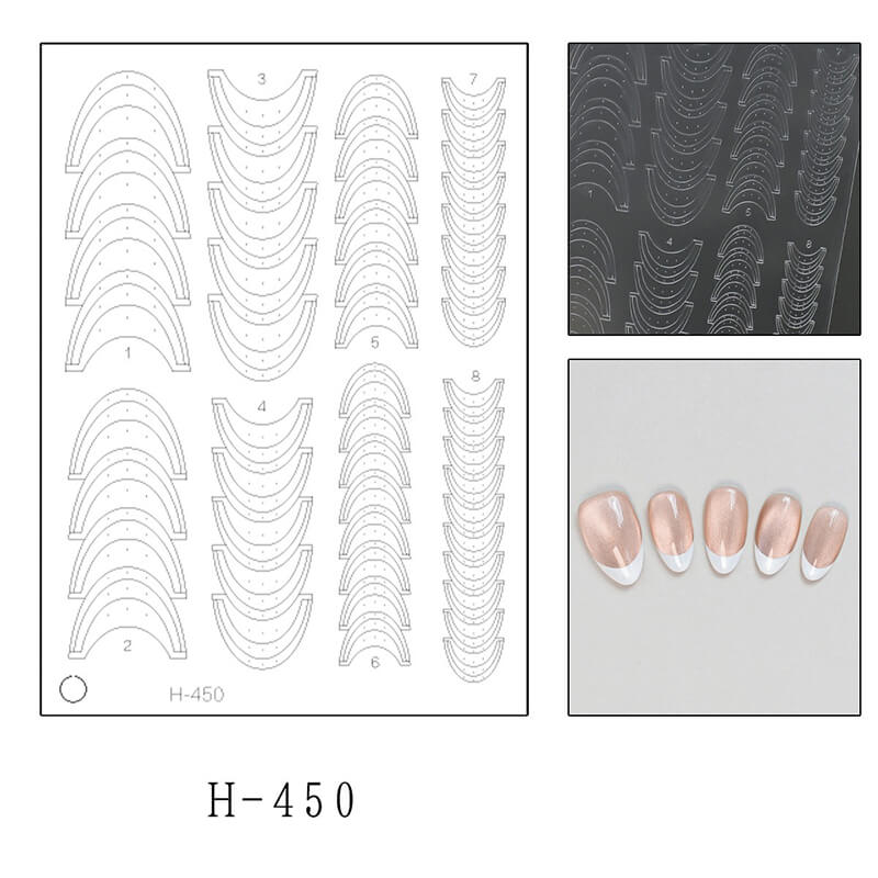 Upgraded Clear Extra-Large Ultra-Thin French Nail Tip Stickers