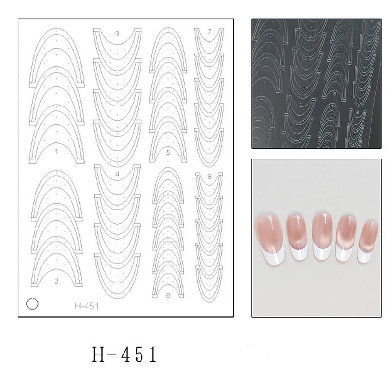 Upgraded Clear Extra-Large Ultra-Thin French Nail Tip Stickers