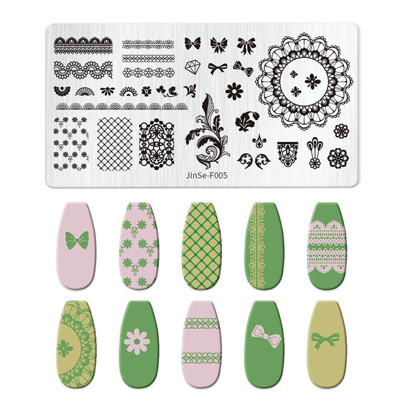 Butterfly Floral Snowflake Starburst Nail Stamping Plate – Multi-Pattern Nail Art Steel Plate