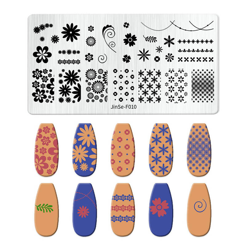 Butterfly Floral Snowflake Starburst Nail Stamping Plate – Multi-Pattern Nail Art Steel Plate