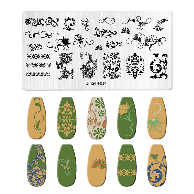 Butterfly Floral Snowflake Starburst Nail Stamping Plate – Multi-Pattern Nail Art Steel Plate
