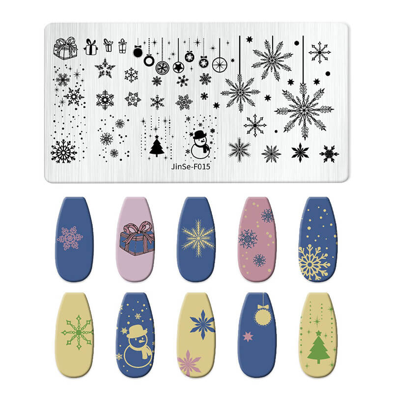 Butterfly Floral Snowflake Starburst Nail Stamping Plate – Multi-Pattern Nail Art Steel Plate