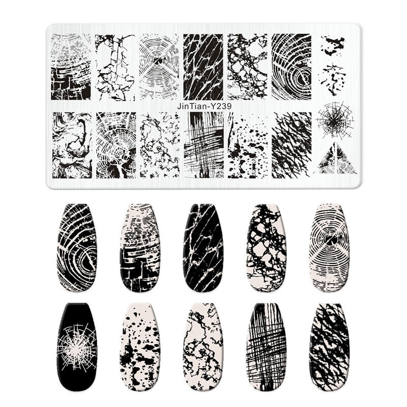Leaf Botanical Butterfly Animal Pattern Nail Stamping Plate – Multi-Pattern Nail Art Steel Plate