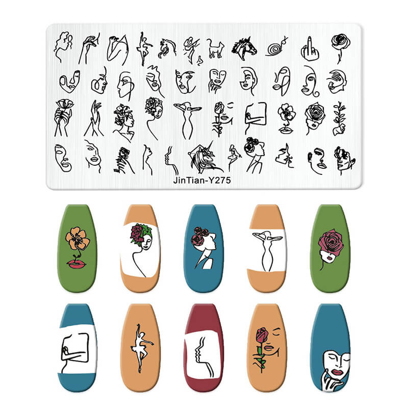 Leaf Botanical Butterfly Animal Pattern Nail Stamping Plate – Multi-Pattern Nail Art Steel Plate