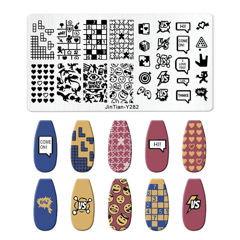 Leaf Botanical Butterfly Animal Pattern Nail Stamping Plate – Multi-Pattern Nail Art Steel Plate