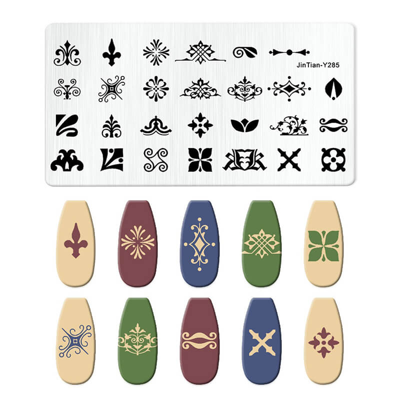 Leaf Botanical Butterfly Animal Pattern Nail Stamping Plate – Multi-Pattern Nail Art Steel Plate
