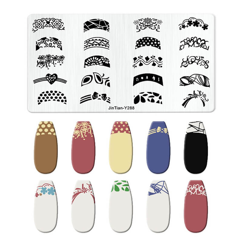 Leaf Botanical Butterfly Animal Pattern Nail Stamping Plate – Multi-Pattern Nail Art Steel Plate