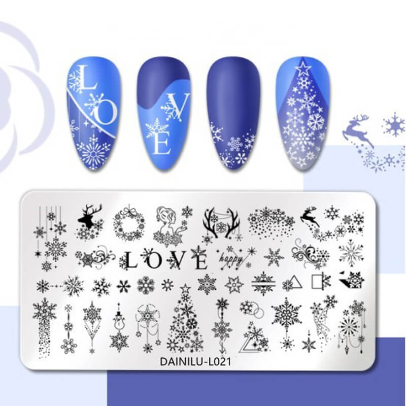 Geometric Lines & Dots Nail Stamping Plate – Abstract Pattern Steel Plate for Nail Art Design