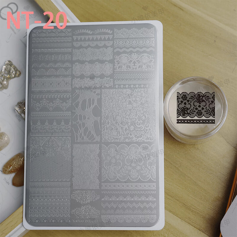 Nail Art Stamping Plate | Cartoon, Plaid, Heart & Star