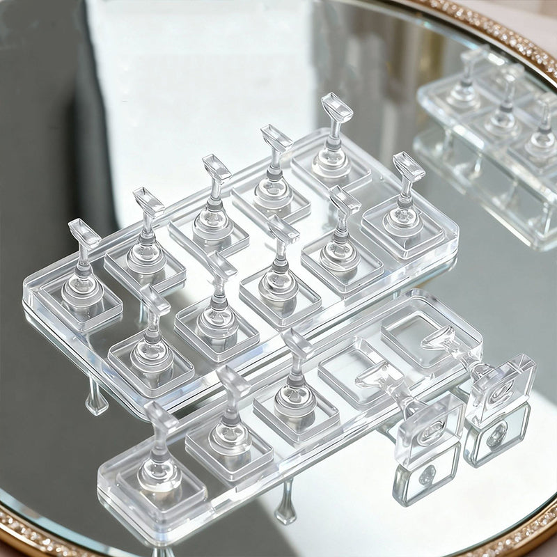 Acrylic Nail Display Stand | Non-Magnetic Mannequin Finger Holders for Nail Artists