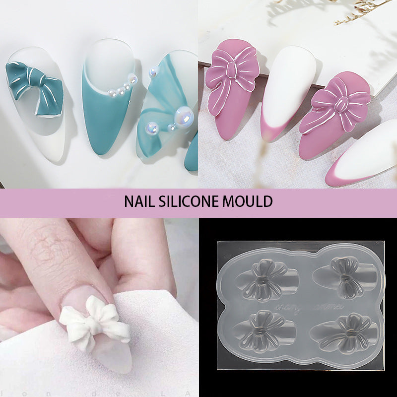 3D Nail Silicone Mold Nail Art DIY Mould Resin Casting Tools