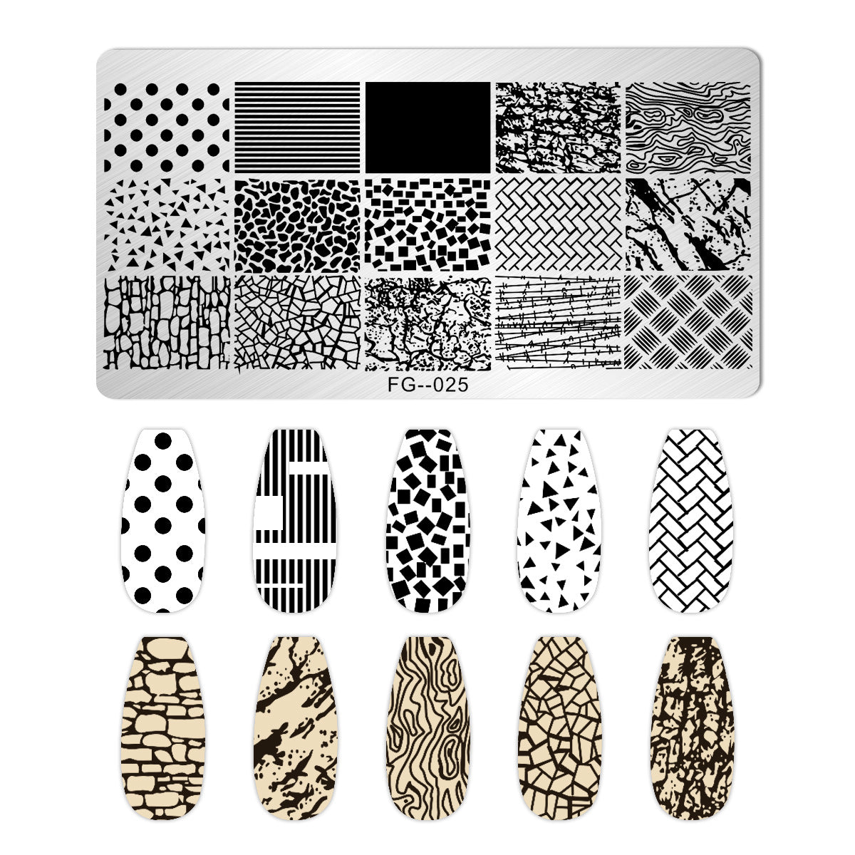 Nail Stamping Plates Set Nail Art Image Templates Manicuring DIY Printing Tools