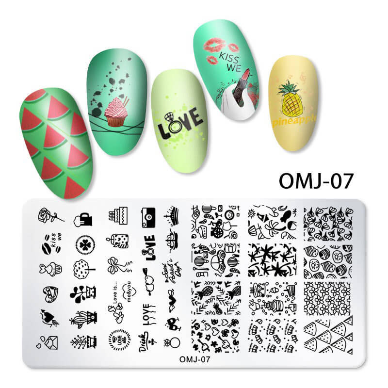 Butterfly Floral Snowflake Starburst Nail Stamping Plate – Multi-Pattern Nail Art Steel Plate