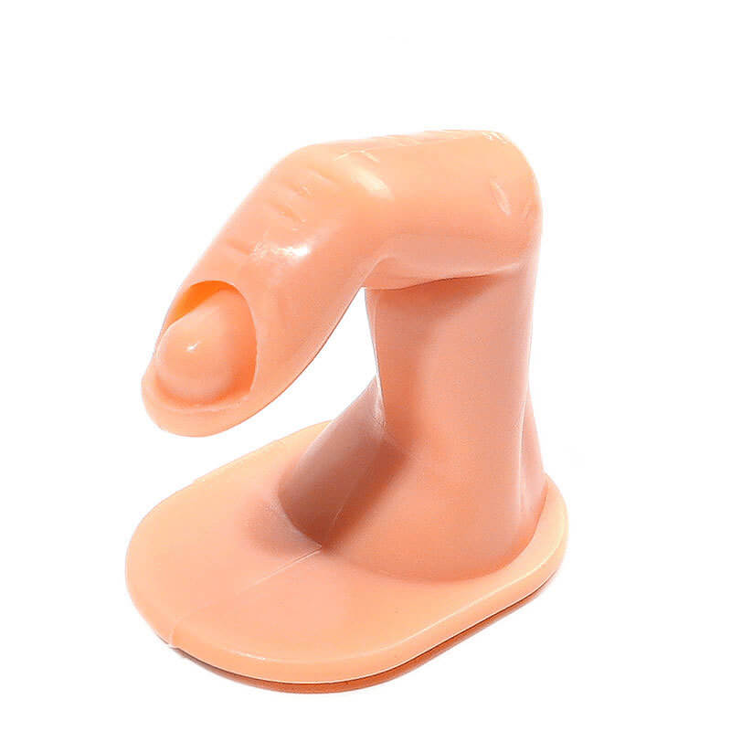 Silicone Practice Nail Training Finger with Base