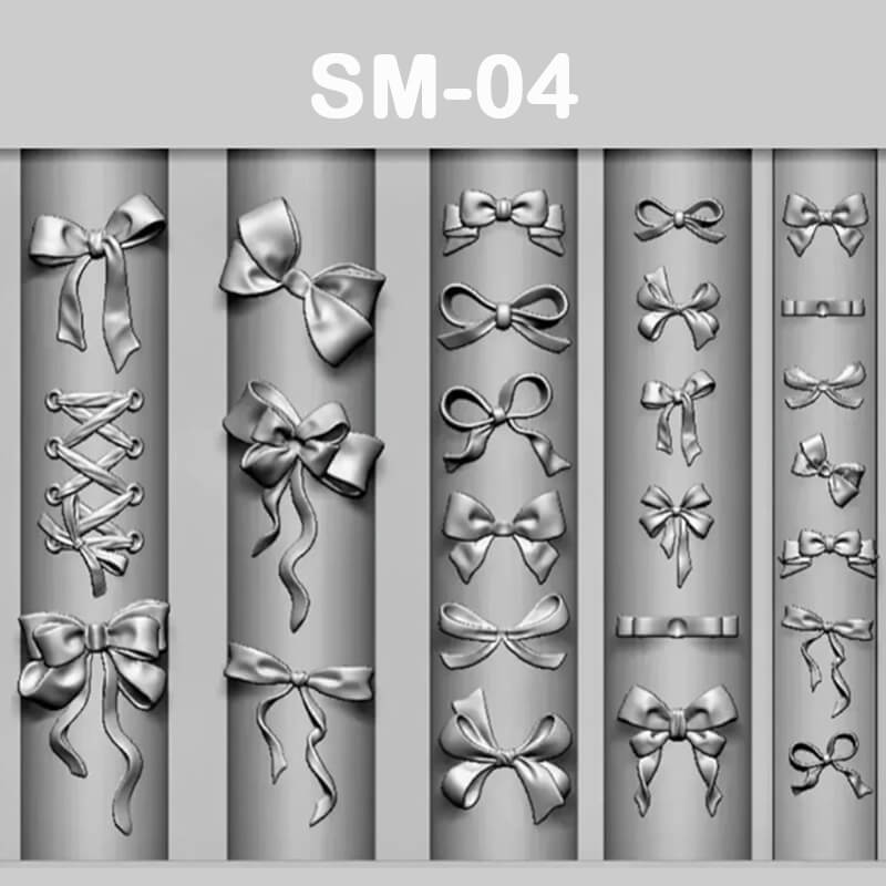 Bow Nail Silicone Mold | 3D DIY Nail Art Tool