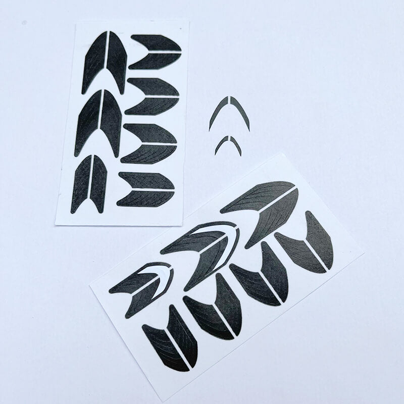 2 pcs French Nail Art Sticker Stencils with Alignment Line