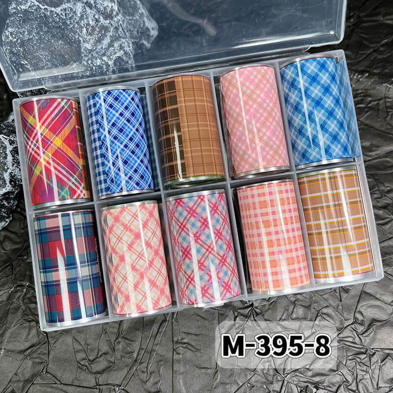 New Bow Flower Bear Nail Foil Transfer Paper – Cute Floral Nail Art Sticker Rolls