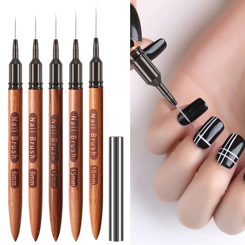 Ultra Thin Liner Nail Art Brush Wooden Nail Art Painting Tools