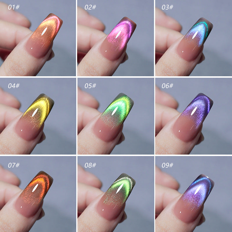 Cat Eye Nail Polish Soak Off Double Rainbow Effect