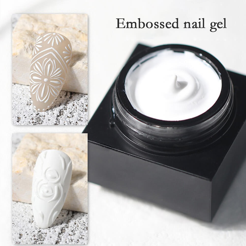 3D Soak off embossed nail art gel polish