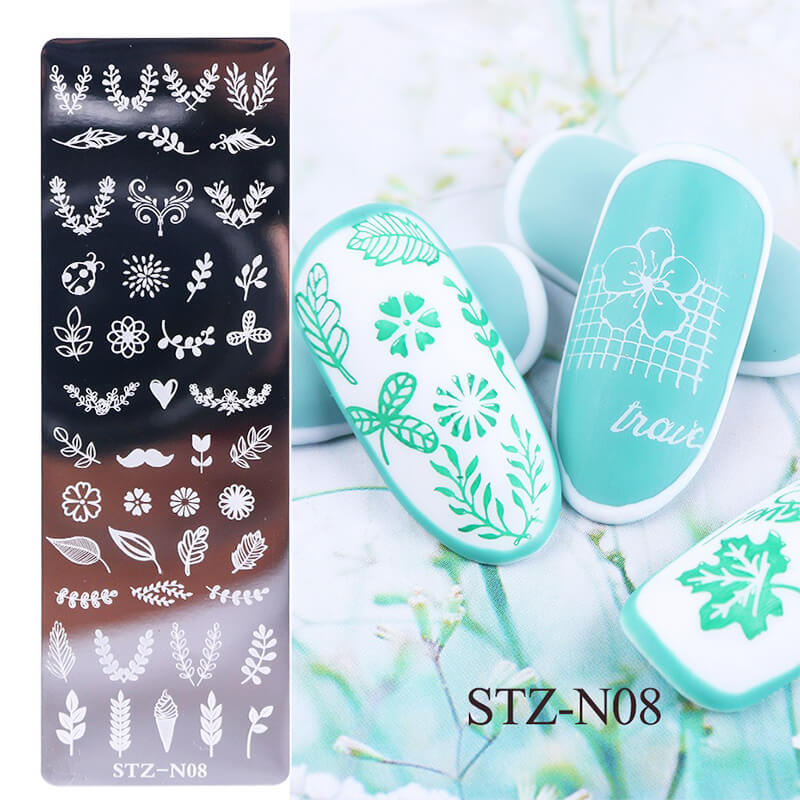 Flower Snowflake Butterfly Nail Stamping Template Stainless Nail Art Stamp Plate