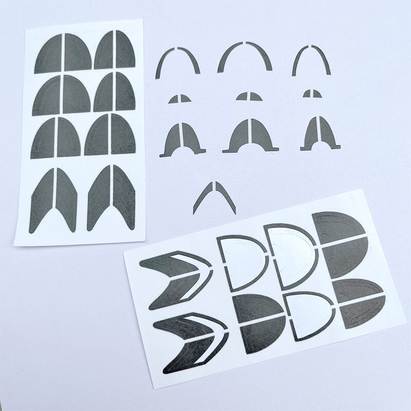 French Nail Art Sticker Stencils with Alignment Line