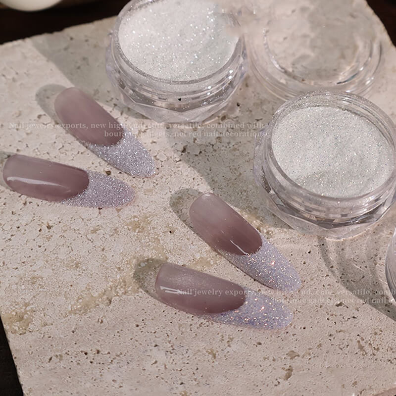 Diamond Star Glitter Nail Powder – Crushed Sparkle Nail Art Powder