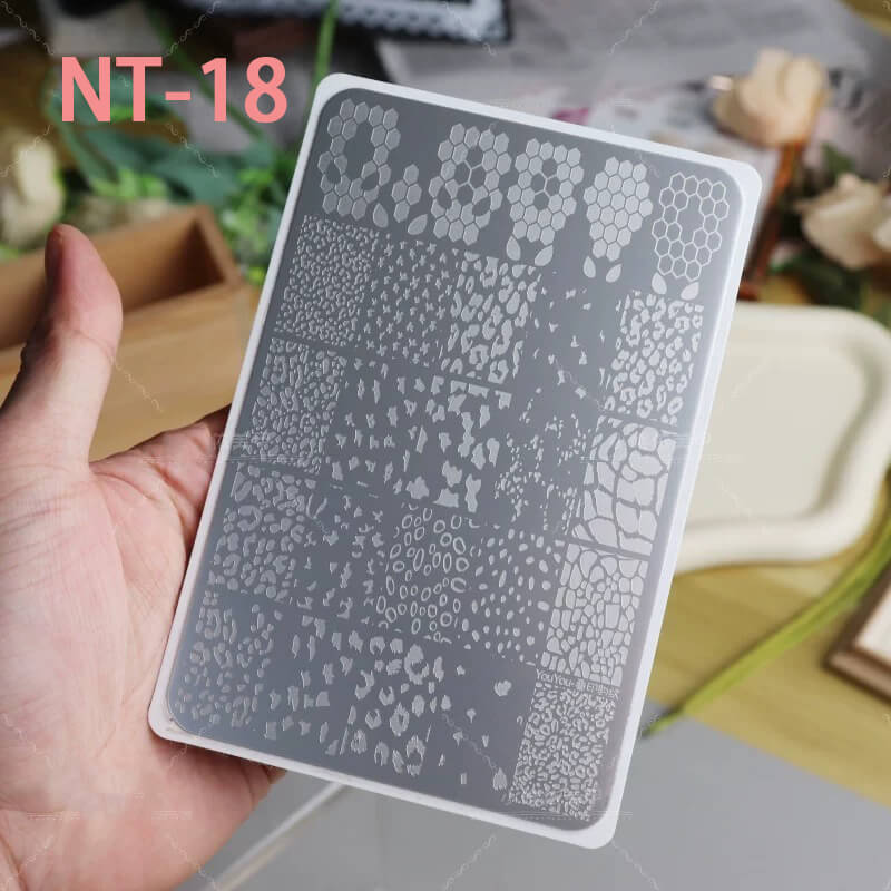 Nail Art Stamping Plate | Cartoon, Plaid, Heart & Star