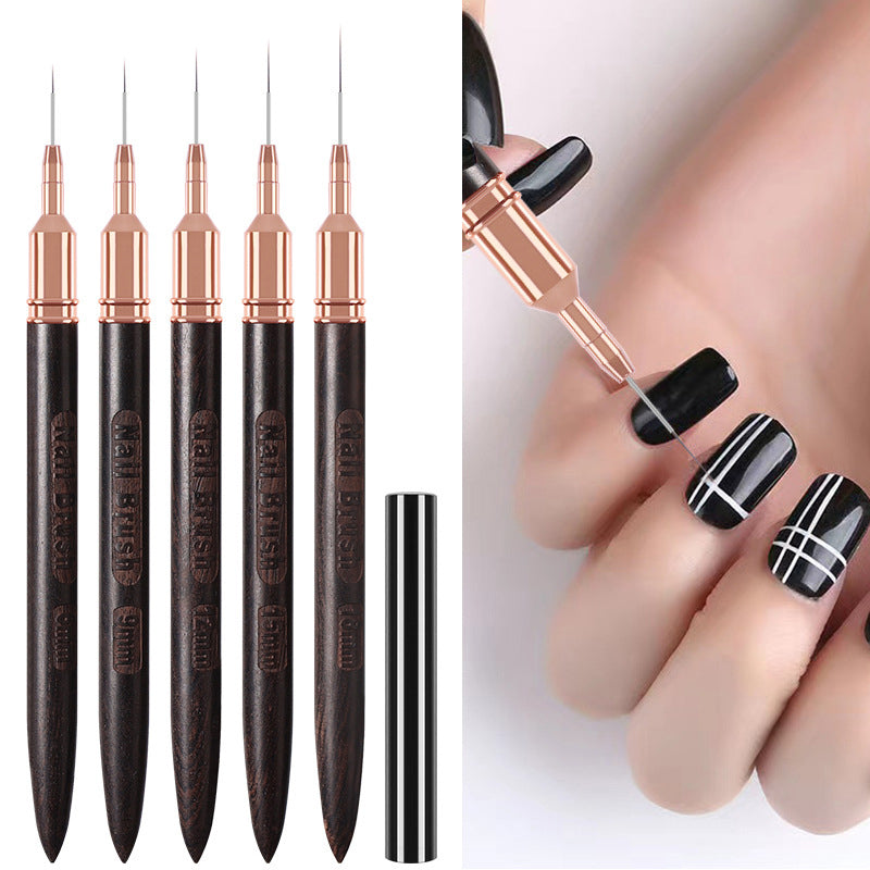 Ultra Thin Liner Nail Art Brush Wooden Nail Art Painting Tools