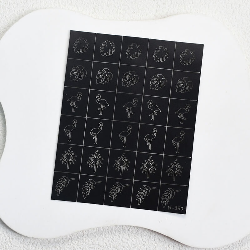 Cute Animal & Ocean Nail Art Stickers – Leaves, Plants, Jellyfish, Shell & Mermaid Designs