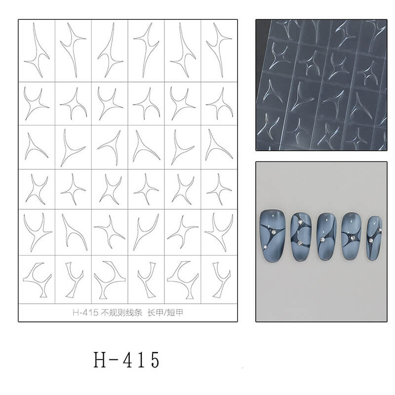 Upgraded Ultra-Thin Transparent Holiday Halloween Christmas Snowflake Fireworks Nail Art Stickers