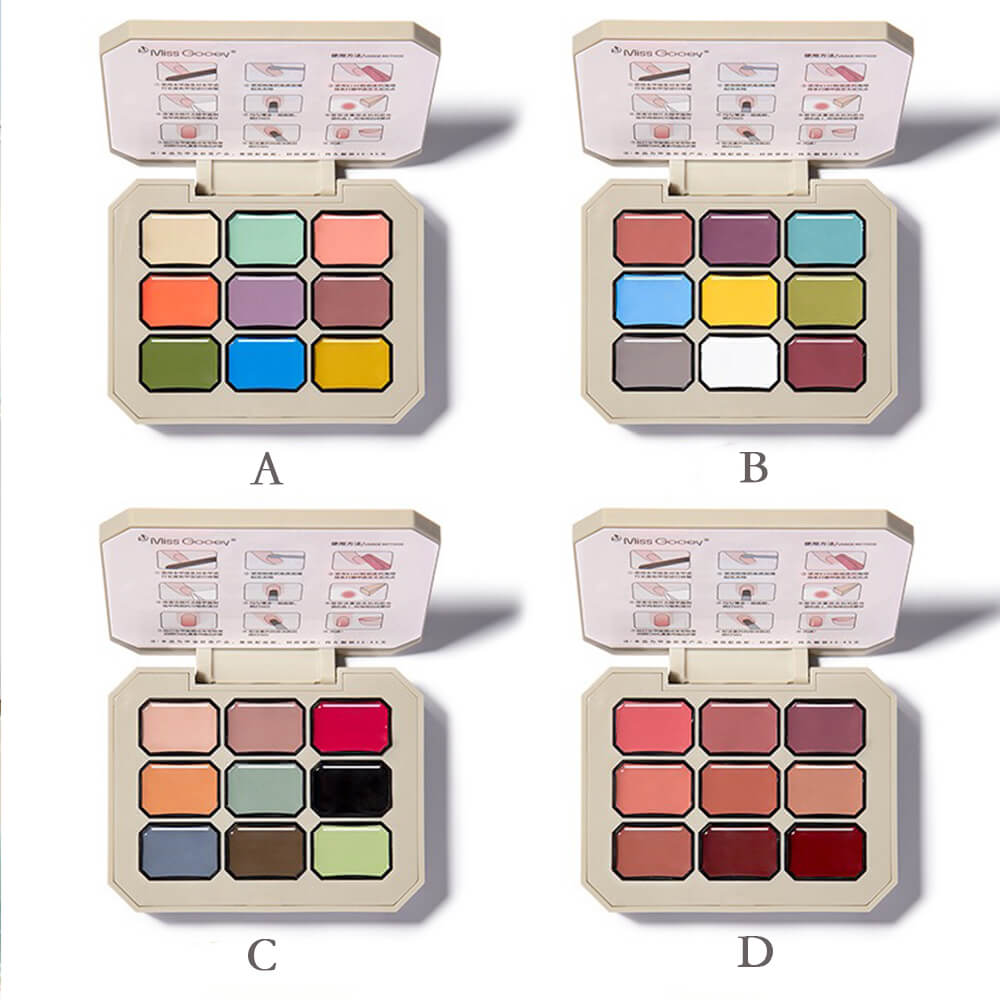 9 Color Nail Gel Palette Pat Painting Gel for Nail Art