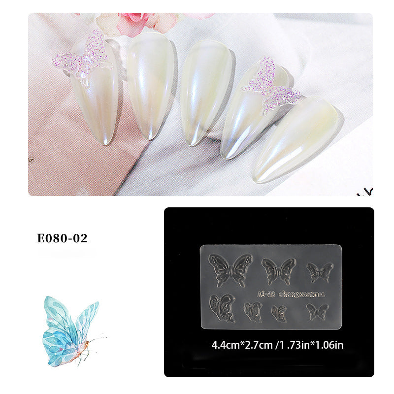 3D Nail Silicone Mold Nail Art DIY Mould Resin Casting Tools