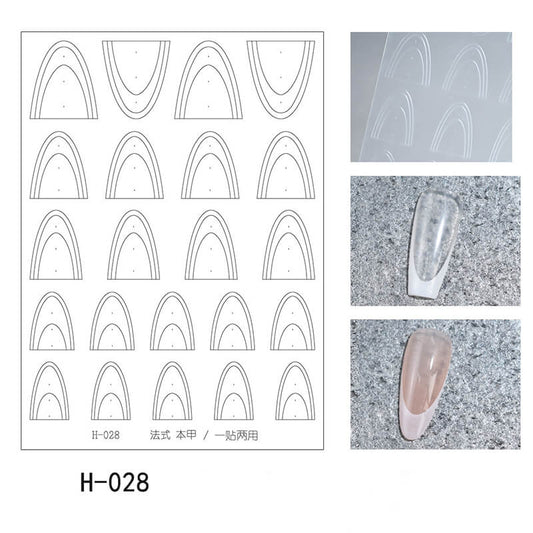 Upgraded Clear Extra-Large Ultra-Thin French Nail Tip Stickers