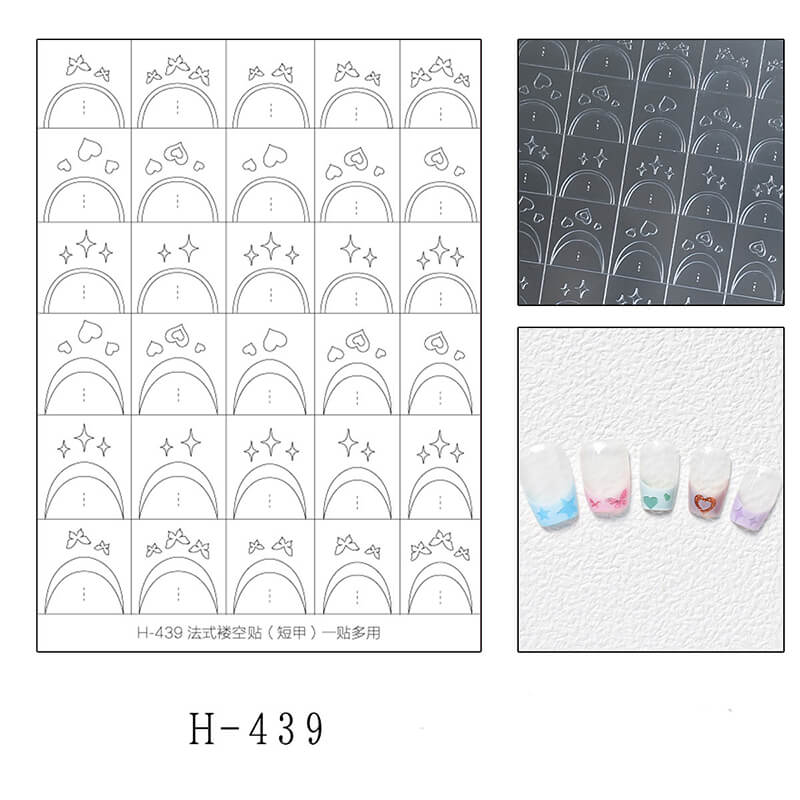 Upgraded Clear Extra-Large Ultra-Thin French Nail Tip Stickers