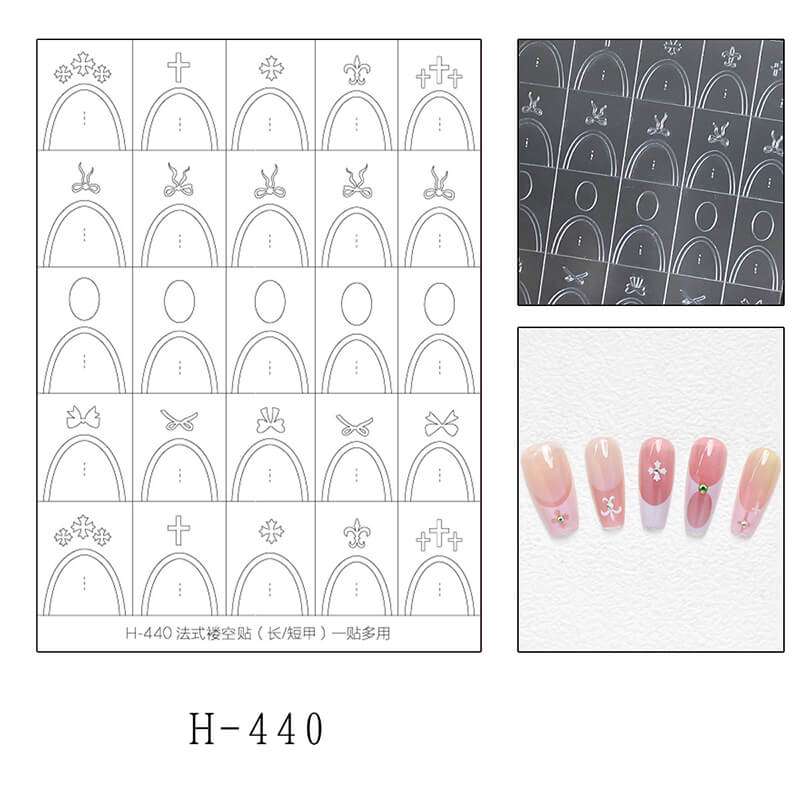 Upgraded Clear Extra-Large Ultra-Thin French Nail Tip Stickers