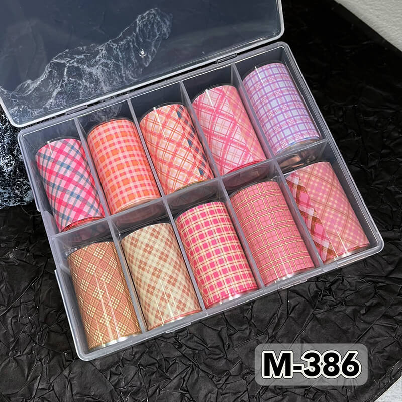 New Bow Flower Bear Nail Foil Transfer Paper – Cute Floral Nail Art Sticker Rolls