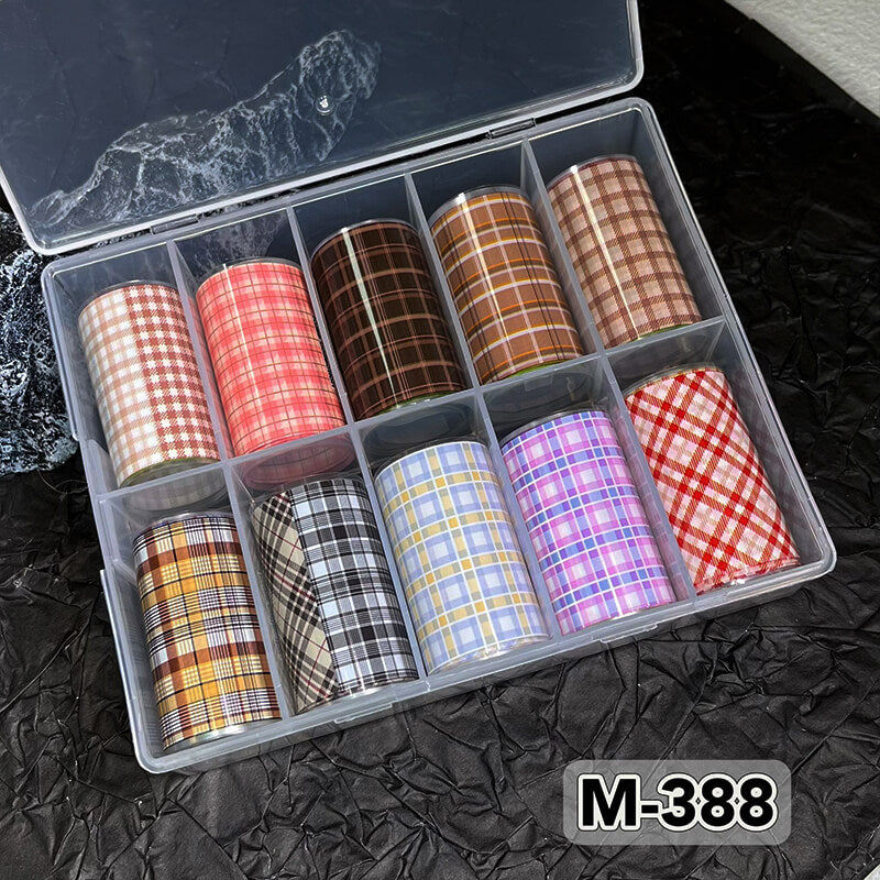 New Bow Flower Bear Nail Foil Transfer Paper – Cute Floral Nail Art Sticker Rolls