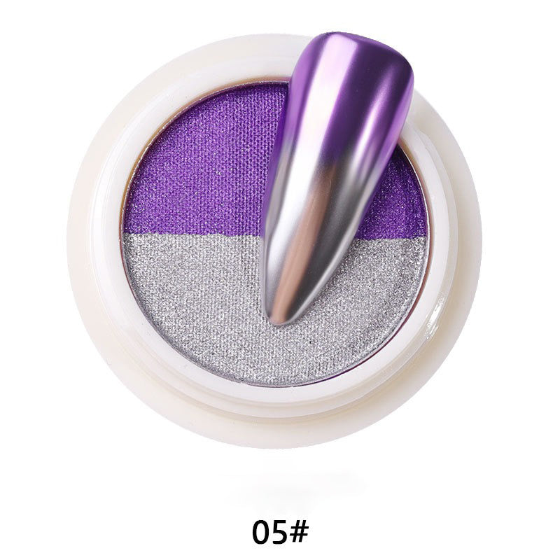 2 in 1 Solid Chrome Nail Powders Ombre Nail Pigment