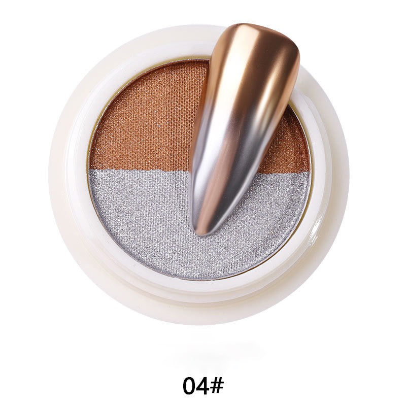 2 in 1 Solid Chrome Nail Powders Ombre Nail Pigment