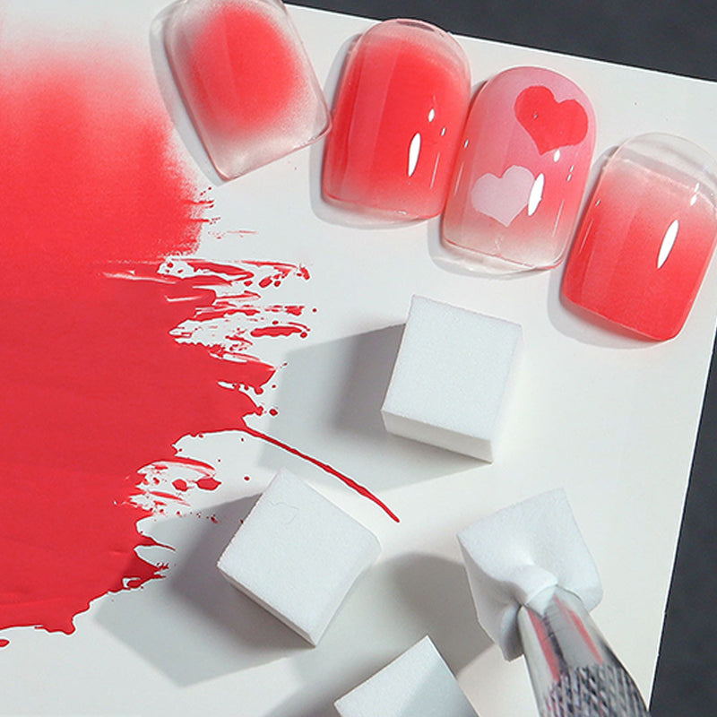 Nail Sponges for Nail Ombre with Scratch Pen