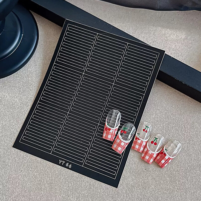 Plaid Nail Stickers | DIY Checkered Nail Art Decals