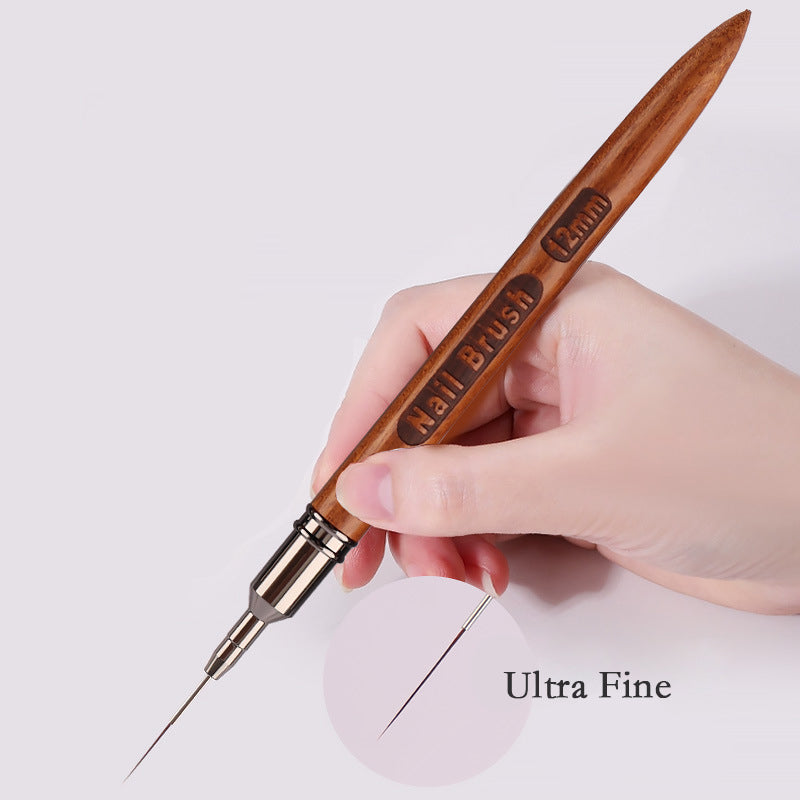 Ultra Thin Liner Nail Art Brush Wooden Nail Art Painting Tools