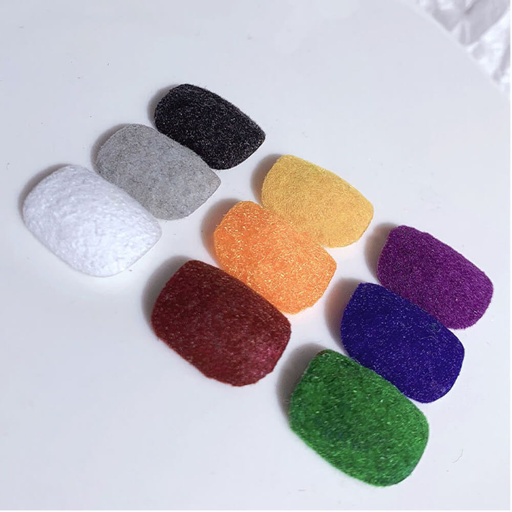 Velvet Nail Art Powder Nail Decals