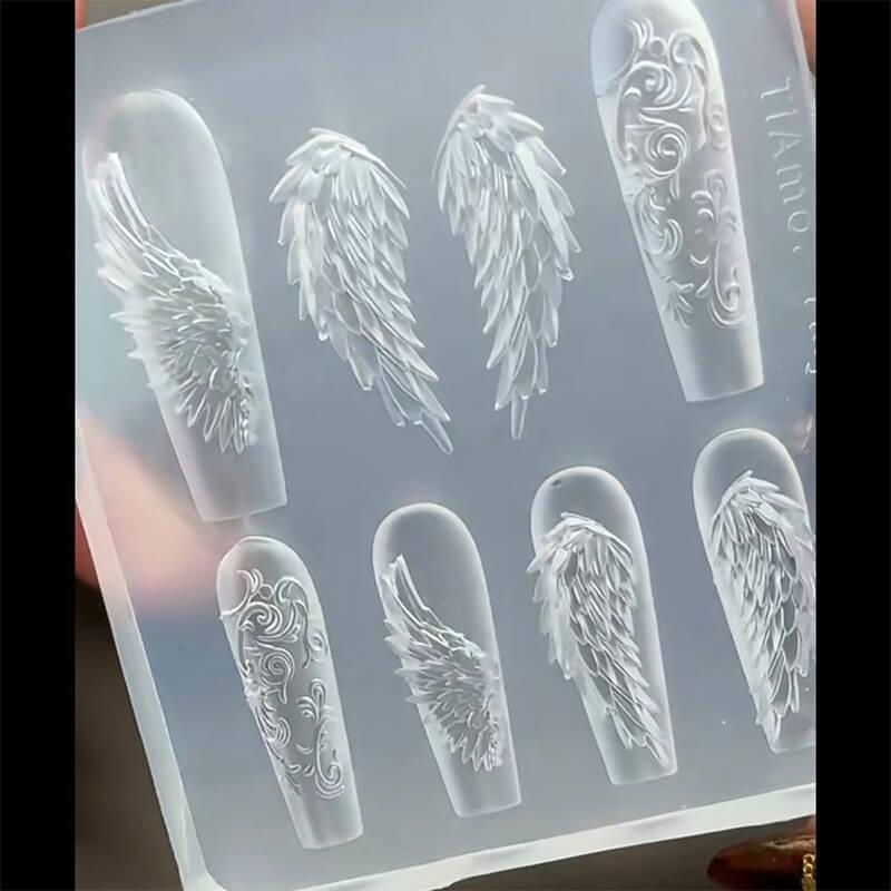 Wings Nail Silicone Mold | 3D Angel Nail Design