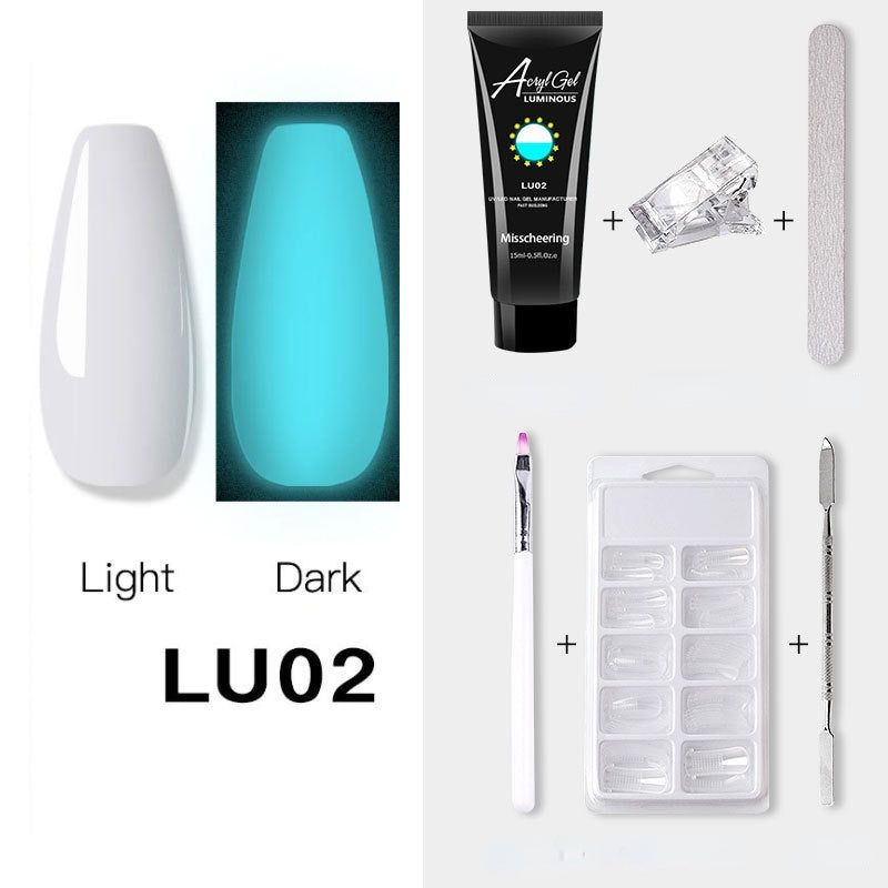 Luminous Poly Nails Gel Set  Extension Acrylic Gel Set Builder Nail Gel Kit