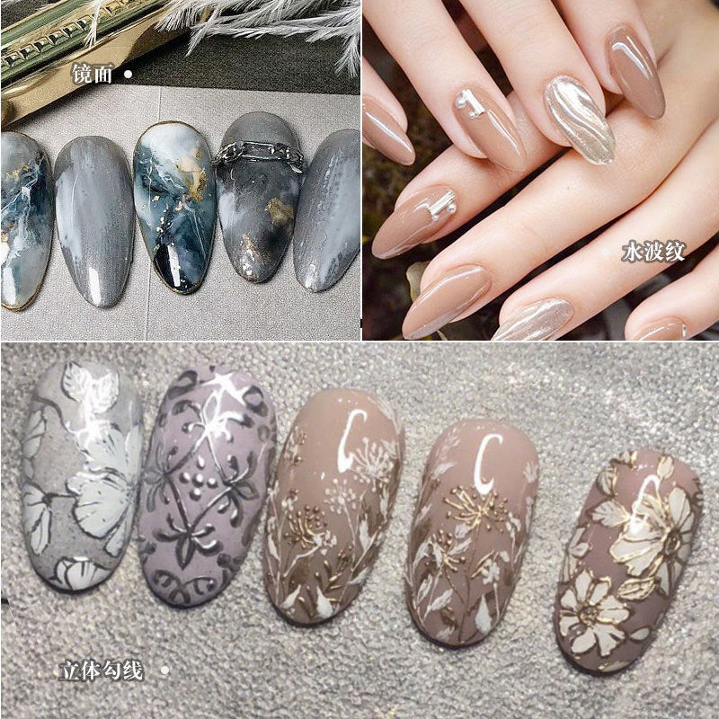 Metallic Painting Gel Liner Gel Nail Polish Glitter Drawing Nail Gel